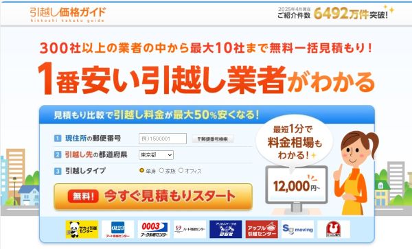 引っ越し価格ガイド